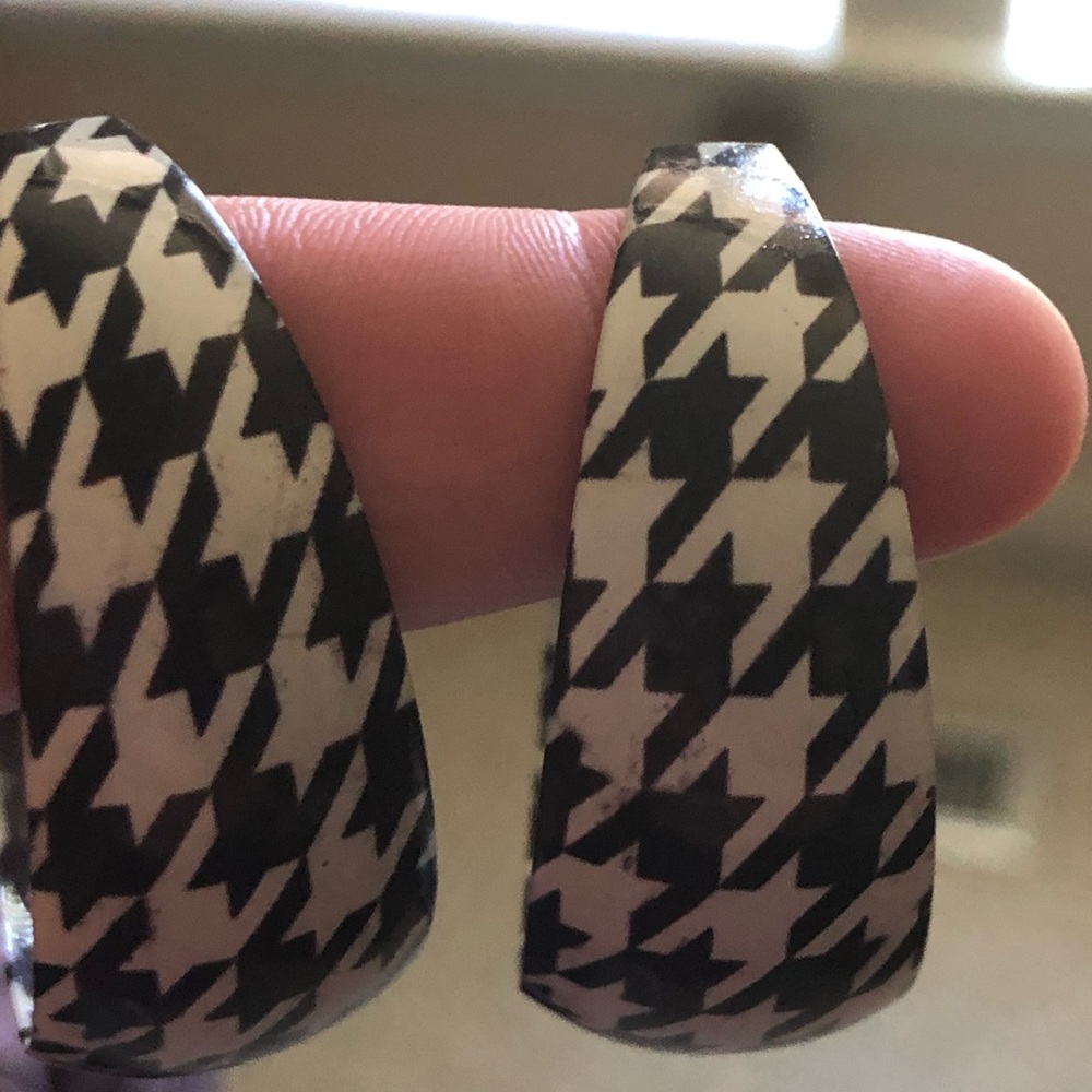 Houndstooth earrings